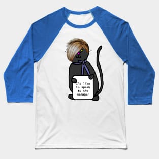 Cat with Karen Hair Wants to Speak to the Manager Baseball T-Shirt